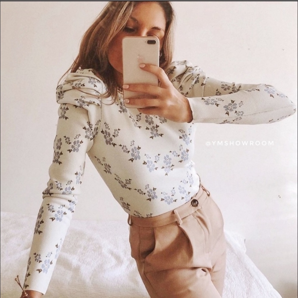 Zara floral sweater